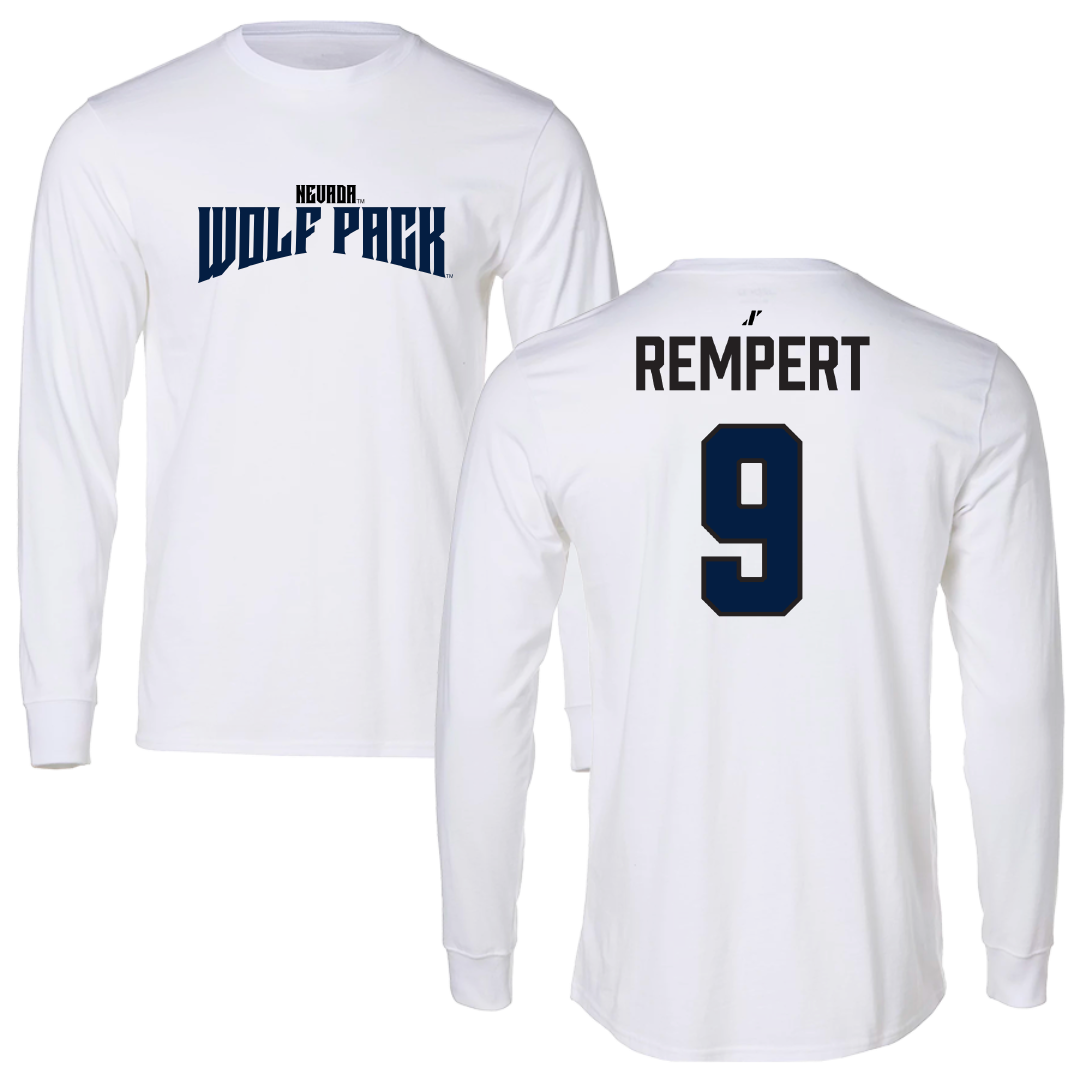 University of Nevada Football White Classic Performance Long Sleeve - #9 Nick Rempert