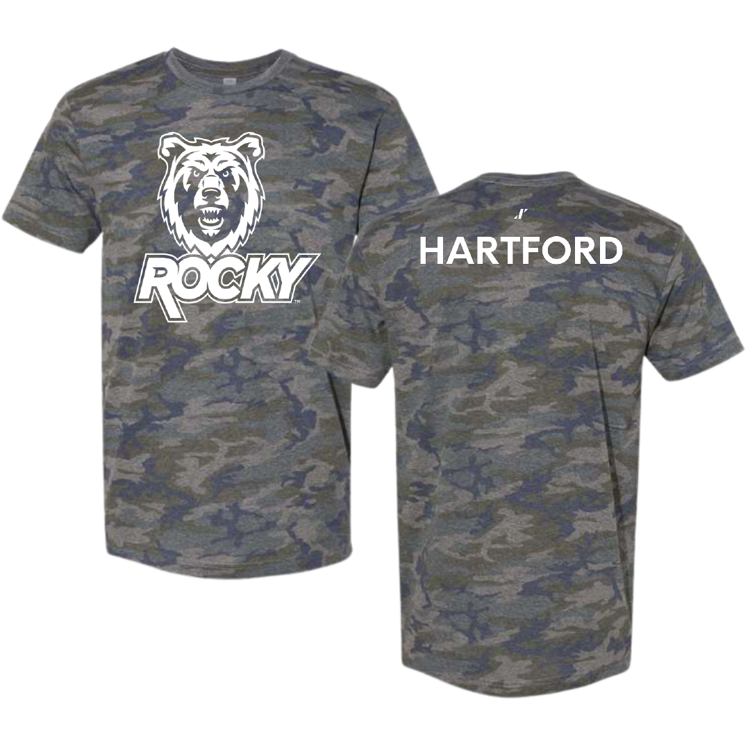 Rocky Mountain College Football Vintage Camo Tee - Peyton Hartford