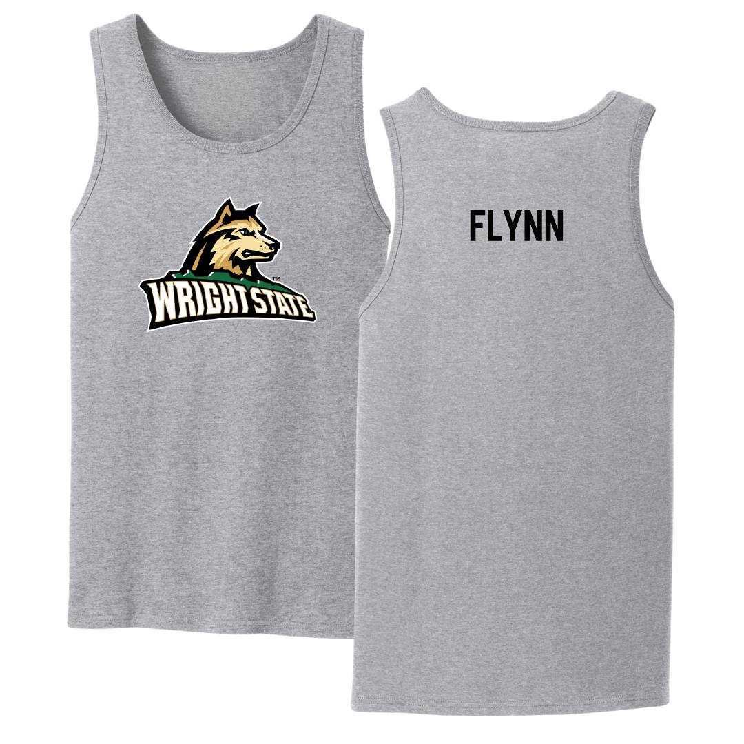 Wright State University Golf Sport Gray Tank Top - Andrew Flynn
