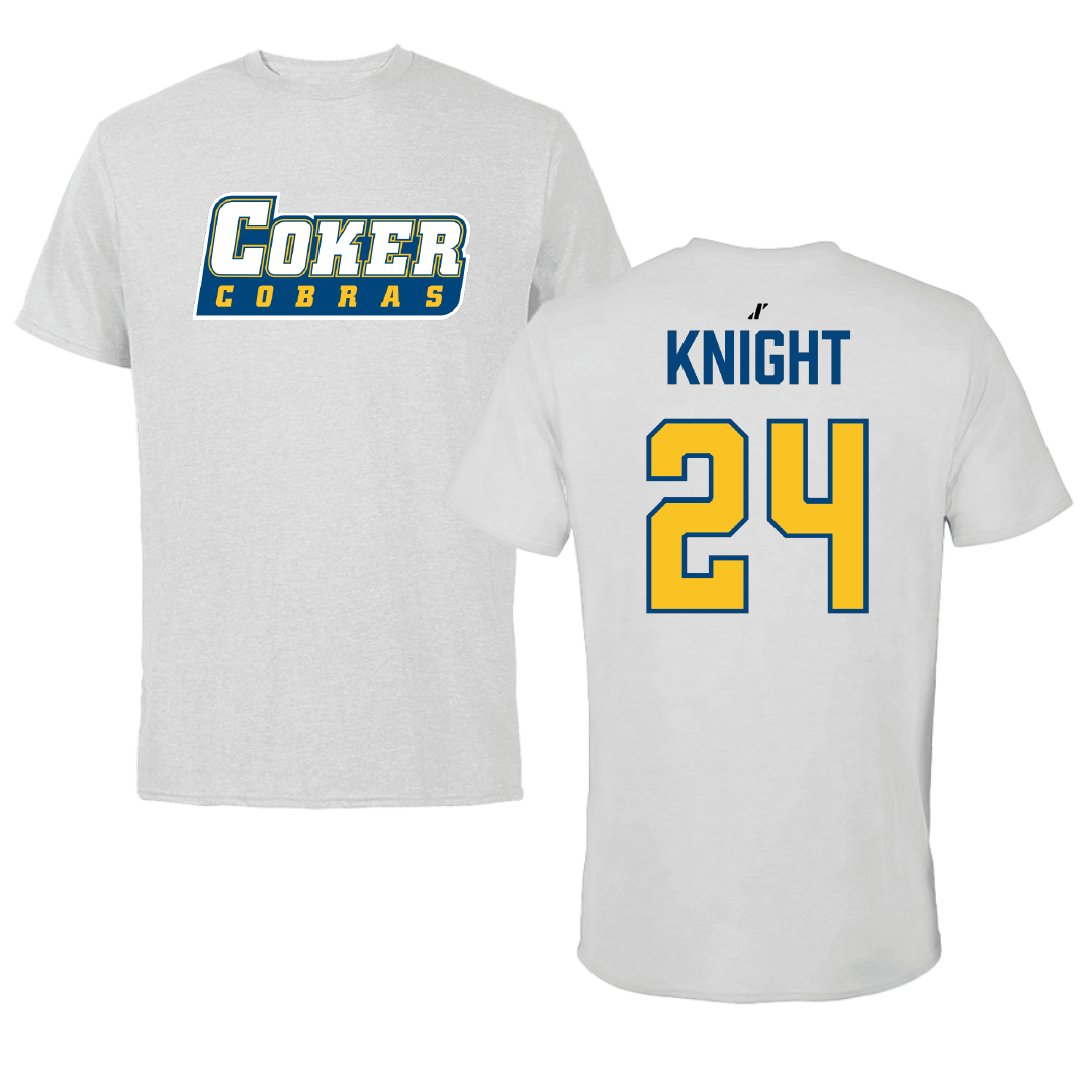 Coker University Basketball Light Gray Performance Tee - #24 Kristynn Knight