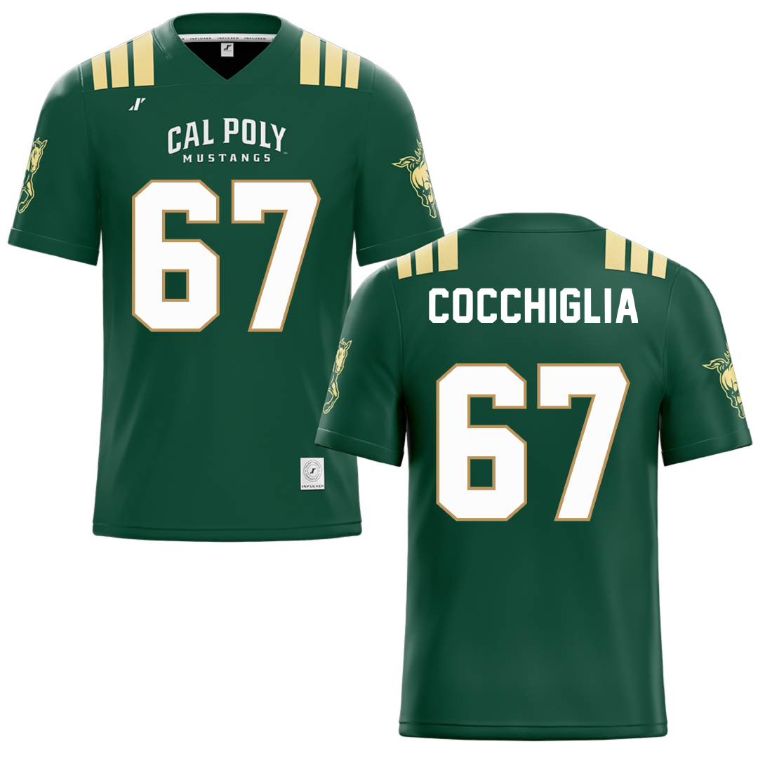 Cal Poly Green Football Jersey - #67 Leo Cocchiglia