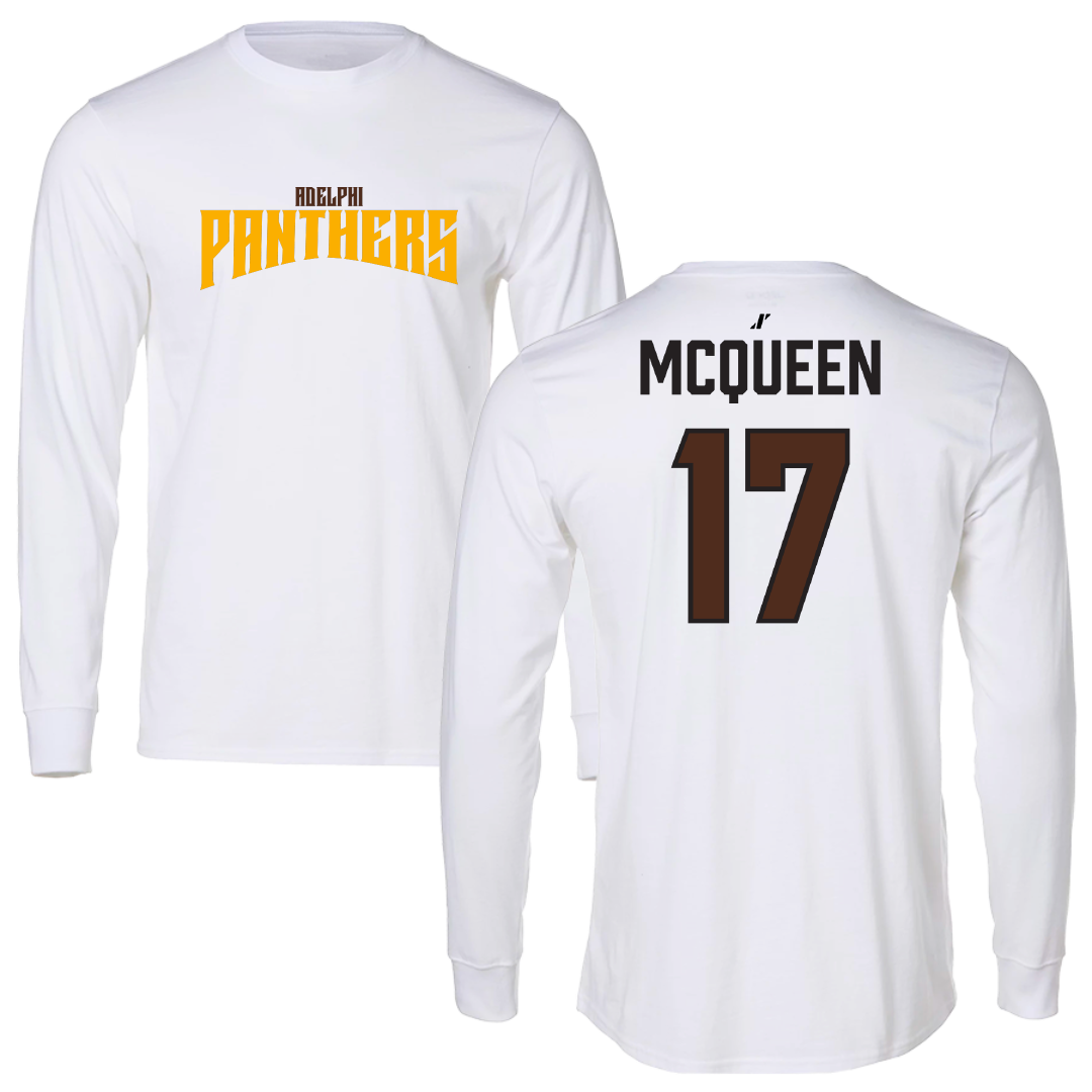 Adelphi University Volleyball (W) White Classic Performance Long Sleeve - #17 Macarty McQueen