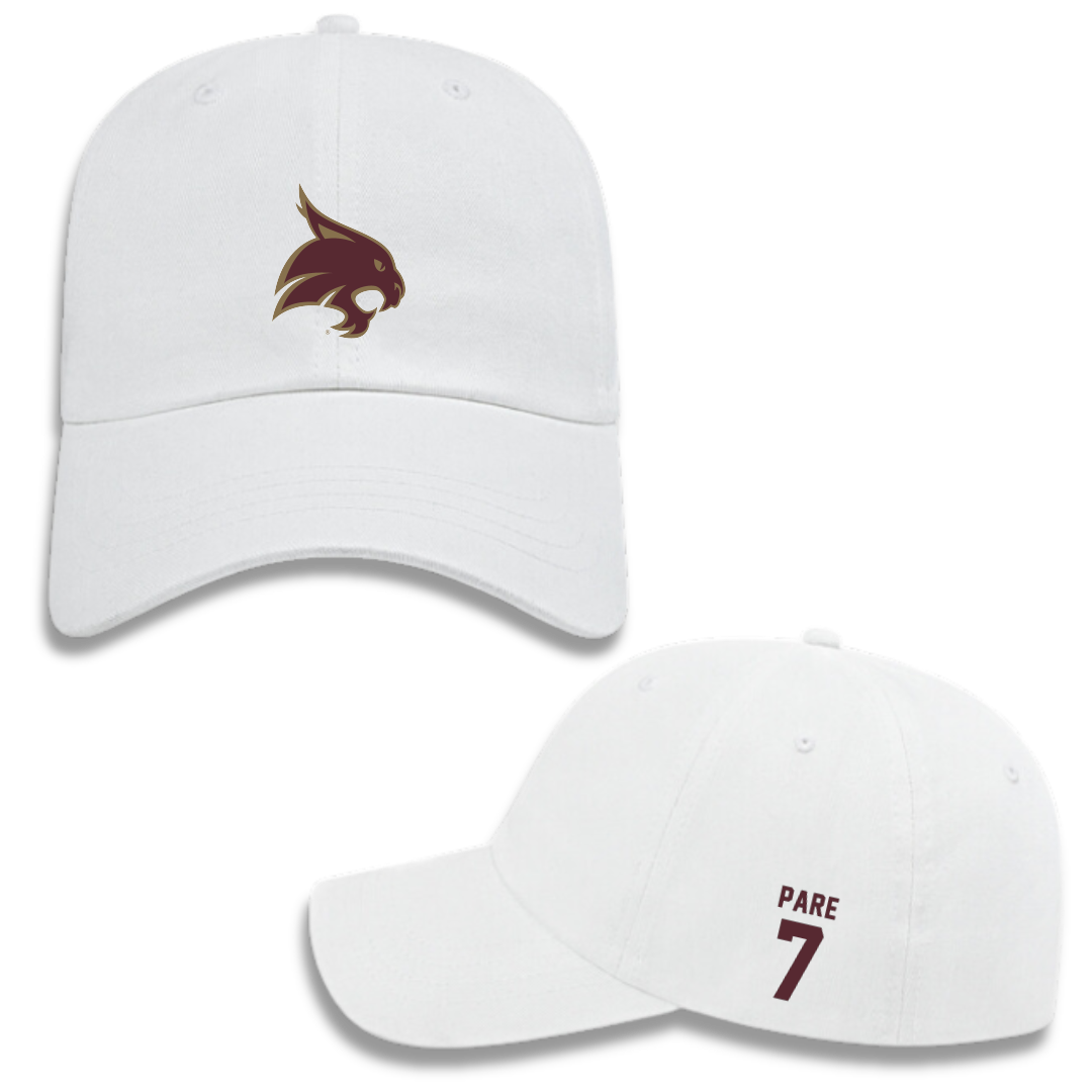 Texas State University Football White Hat - #7 Lincoln Pare