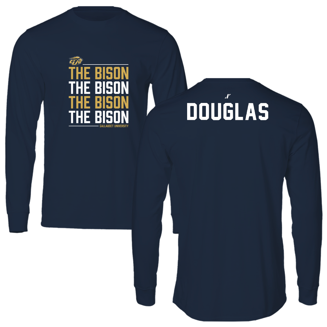 Gallaudet University TF and XC Navy General Long Sleeve - Walter Douglas