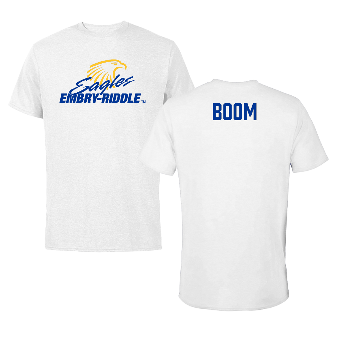 Embry-Riddle Aeronautical University TF and XC White Tee - Caden Boom