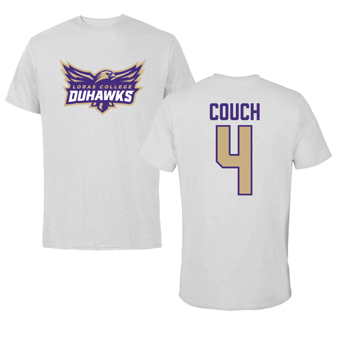 Loras College Football Light Gray Tee - #4 Brock Couch