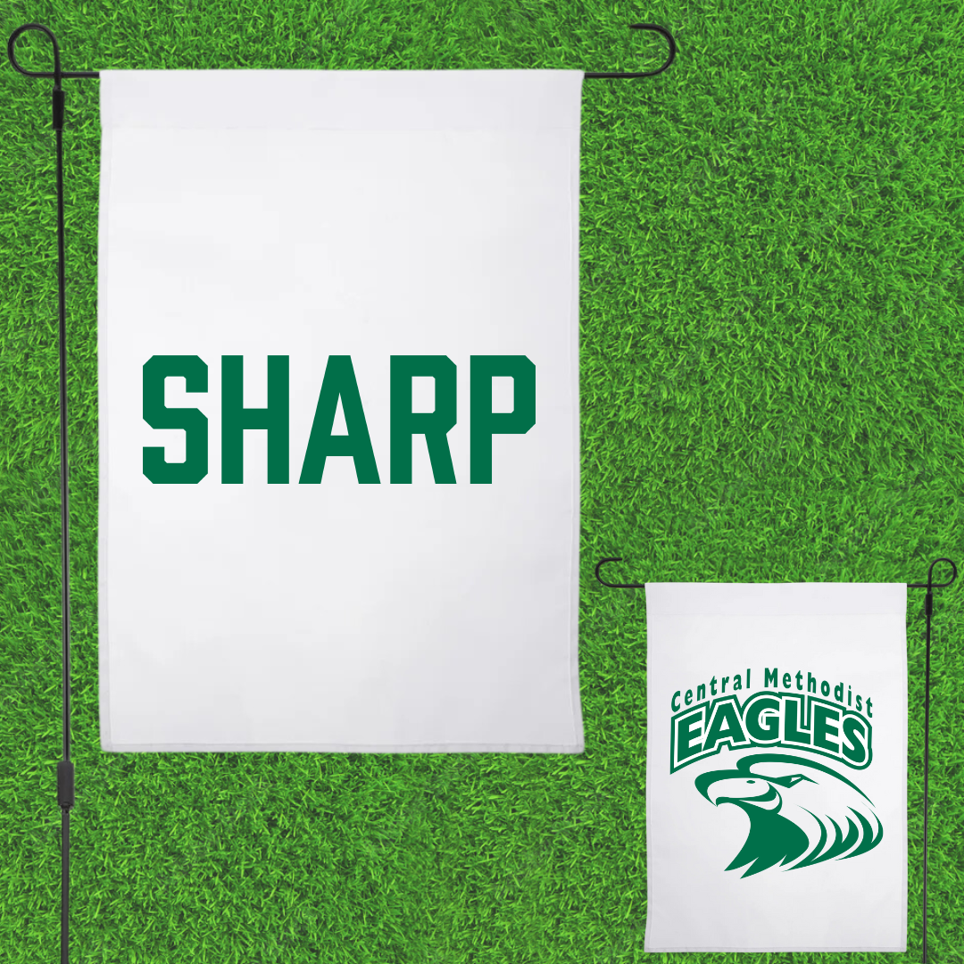 Central Methodist University Softball White Garden Flag - Mattie Sharp