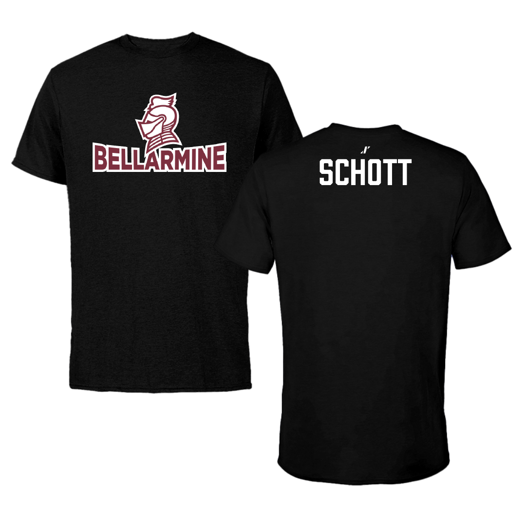Bellarmine University Wrestling (M) Black Performance Tee - Tyler Schott