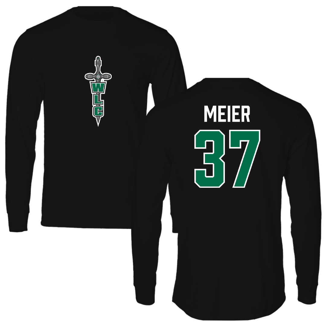 Wisconsin Lutheran College Baseball Black Long Sleeve - #37 Adam Meier