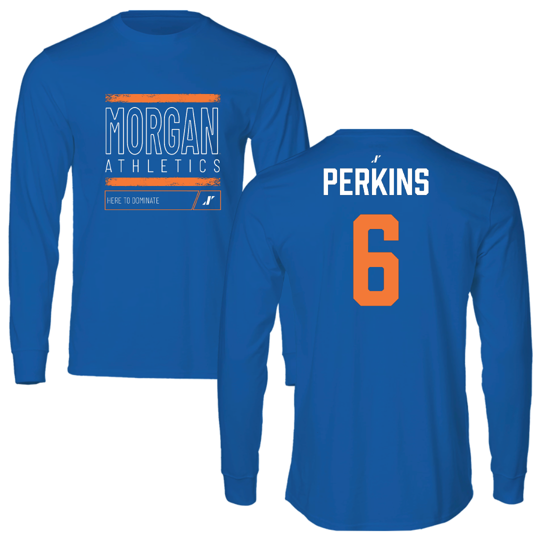 Morgan State University Acrobatics & Tumbling Blue Dominate Performance Long Sleeve - #6 Lauren Perkins