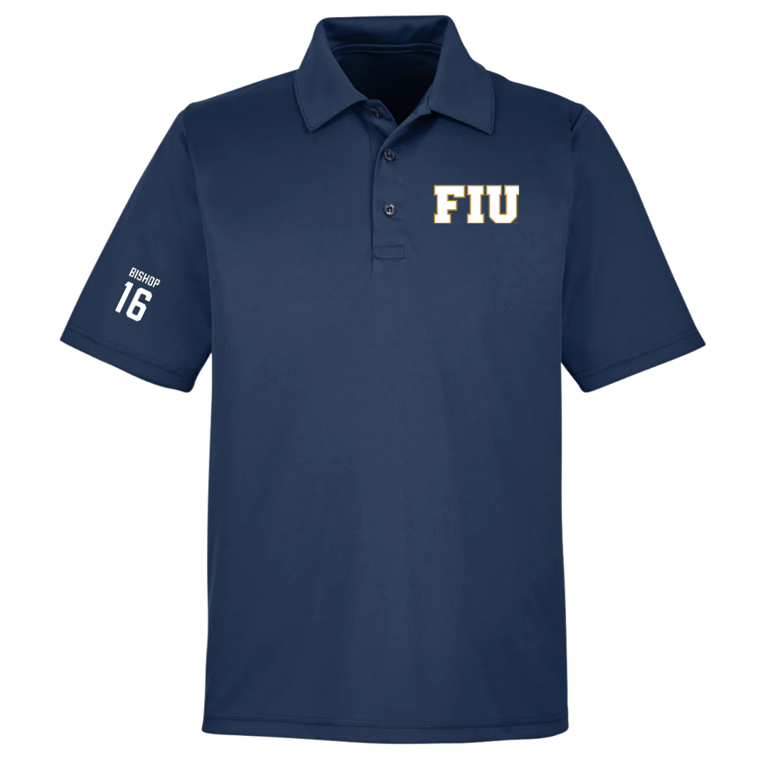 Florida International University Baseball Navy Polo - #16 Jaydon Bishop