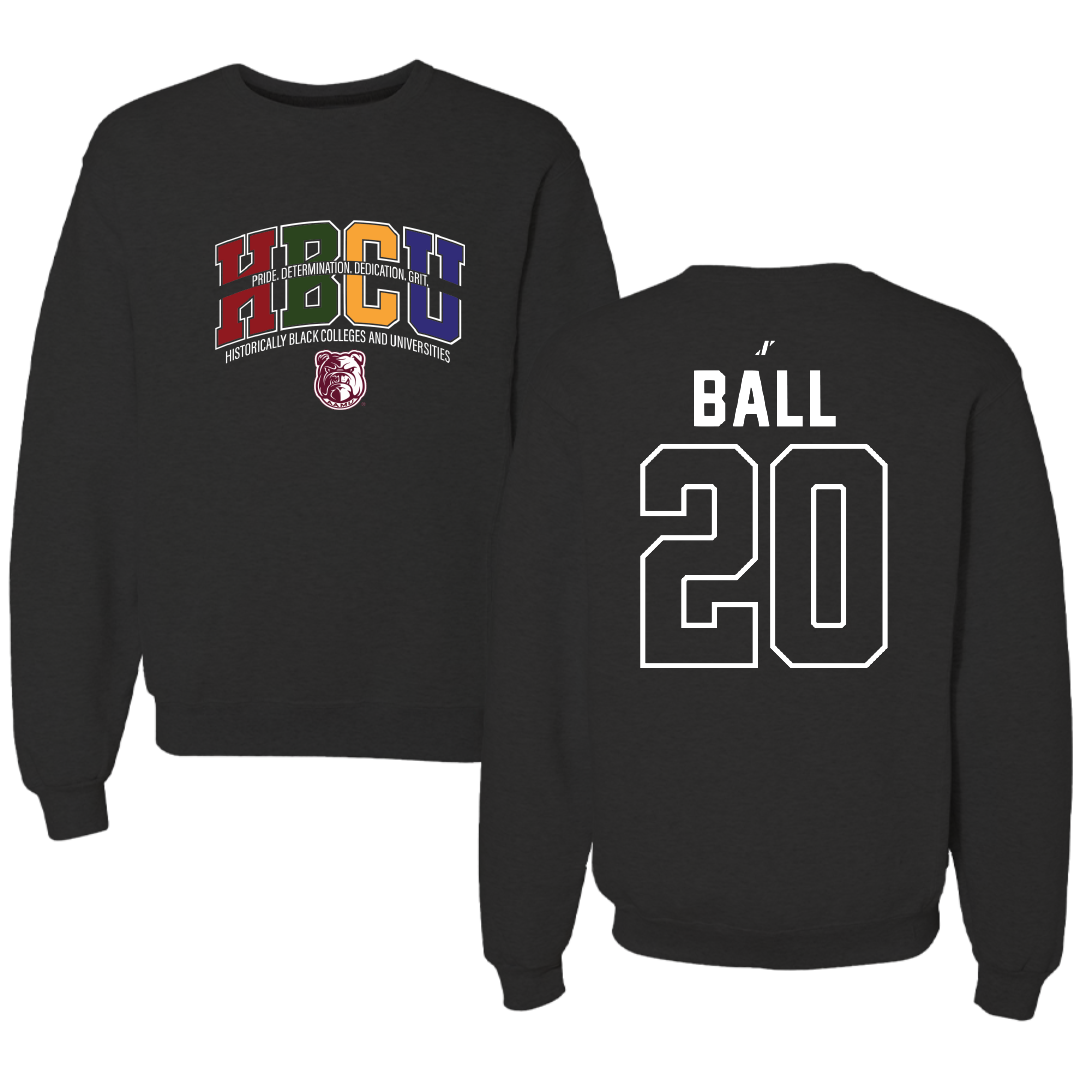 Alabama A&M University Baseball Black HBCU Crewneck - #20 Kameron Ball