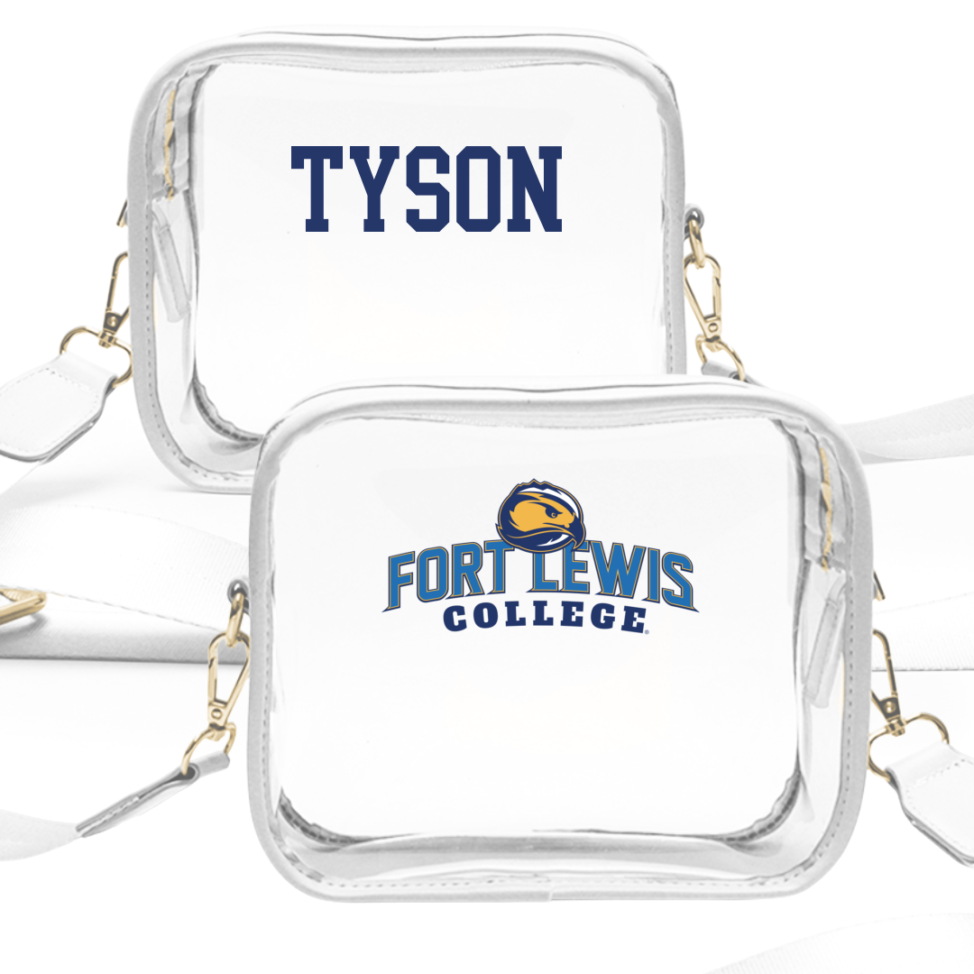 Fort Lewis College Golf (M) White Clear Stadium Bag - Tyler Tyson