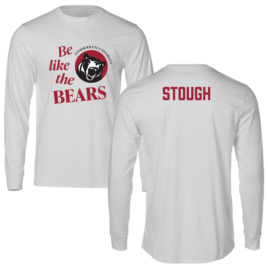 Lenoir-Rhyne University TF and XC Light Gray Be Like Us Long Sleeve - Jillian Stough