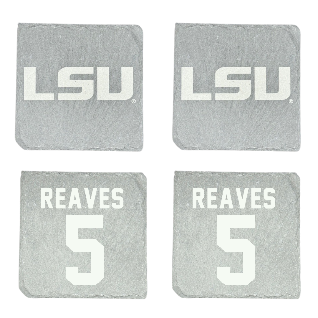 Louisiana State University Baseball Stone Coaster (4 Pack)  - #5 Tanner Reaves