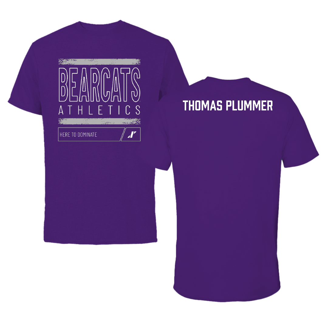 Southwest Baptist University TF and XC Purple Dominate Tee - Chase Thomas Plummer