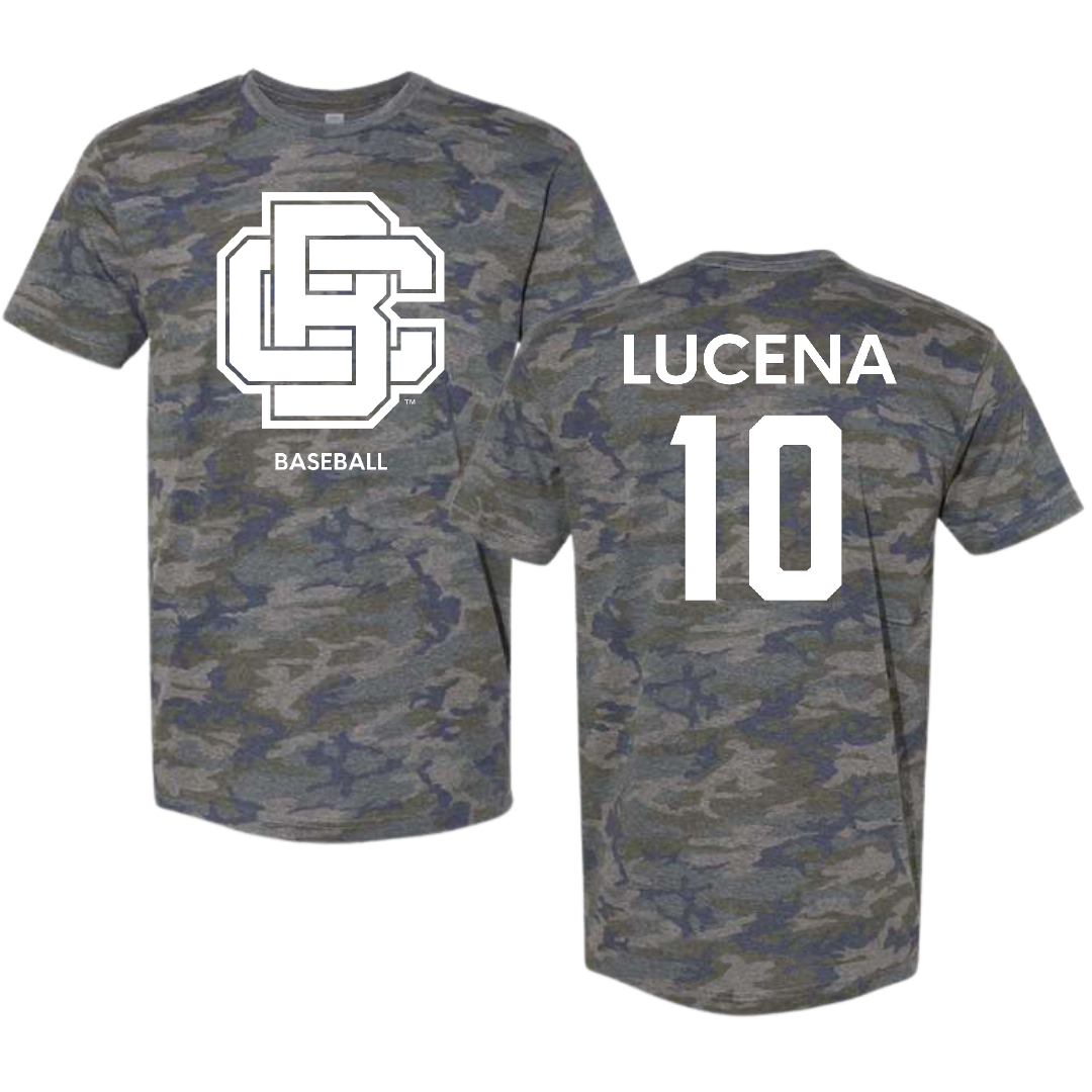 Bethune-Cookman University Baseball Vintage Camo Tee - #10 Maikol Lucena