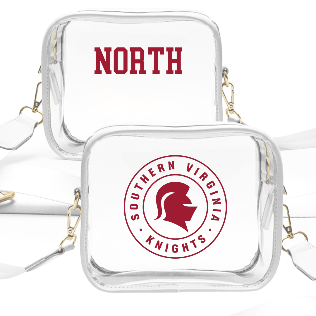 Southern Virginia University Wrestling (M) White Clear Stadium Bag - Kyler North