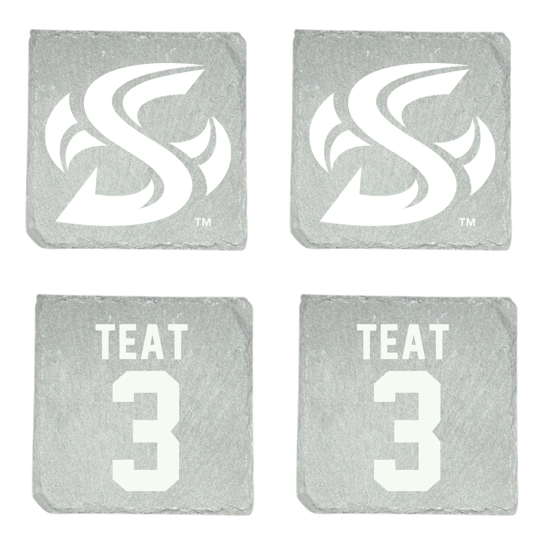 Sacramento State University Basketball (M) Stone Coaster (4 Pack)  - #3 Jayden Teat