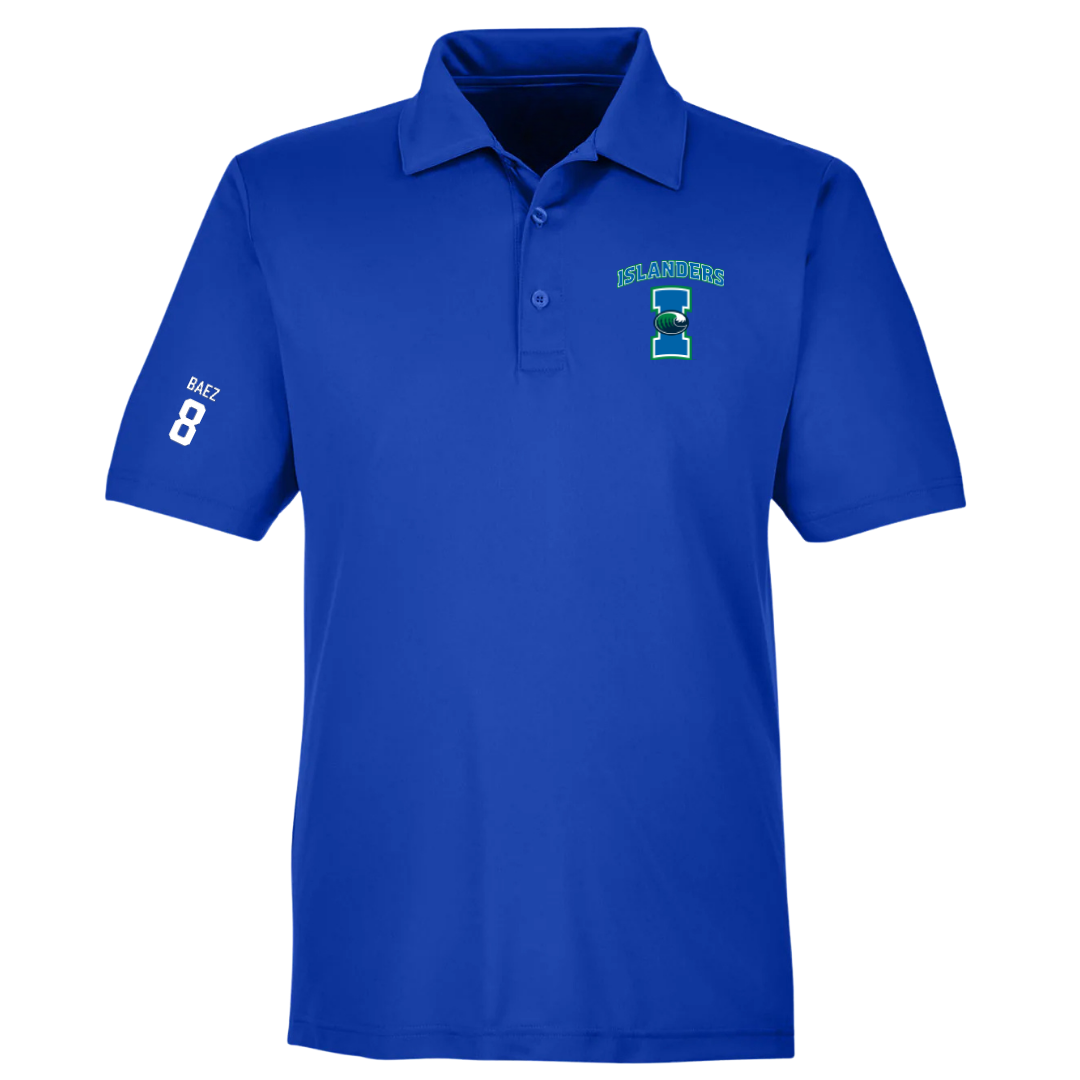 Texas A&M University-Corpus Christi Softball Blue Polo - #8 Paolina Baez