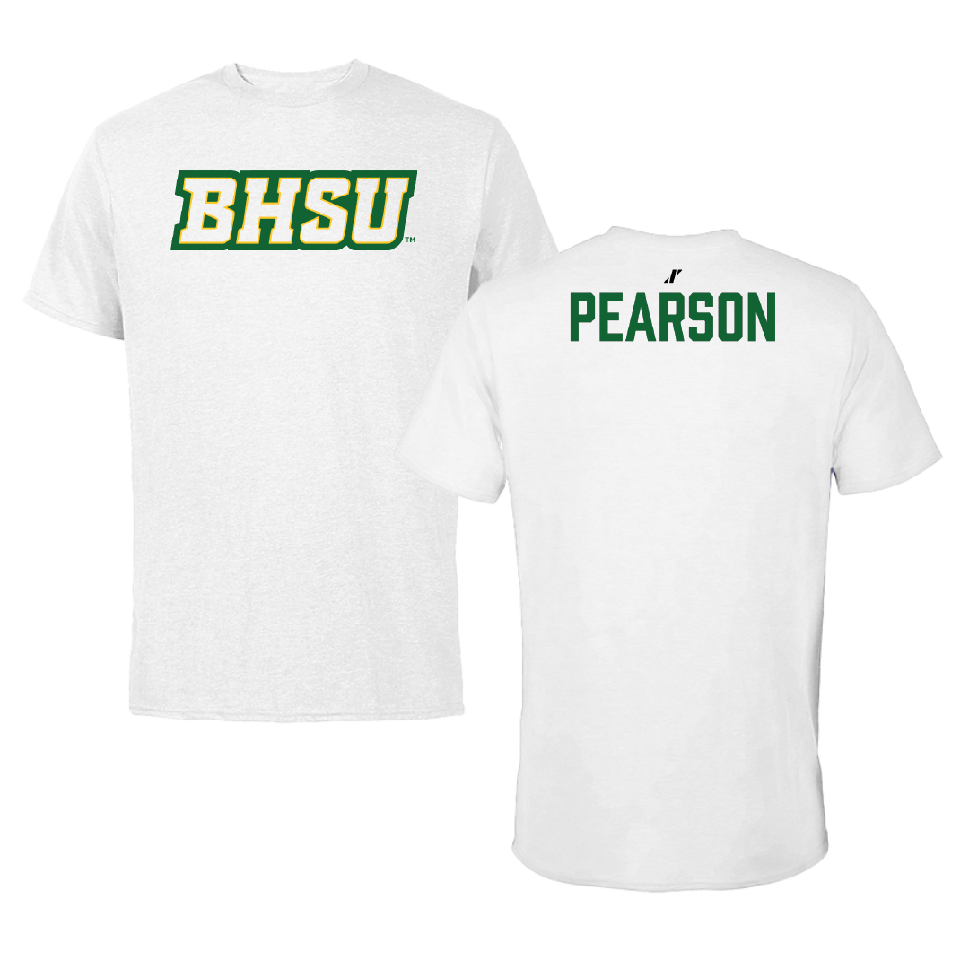 Black Hills State University TF and XC White Tee - Trennan Pearson