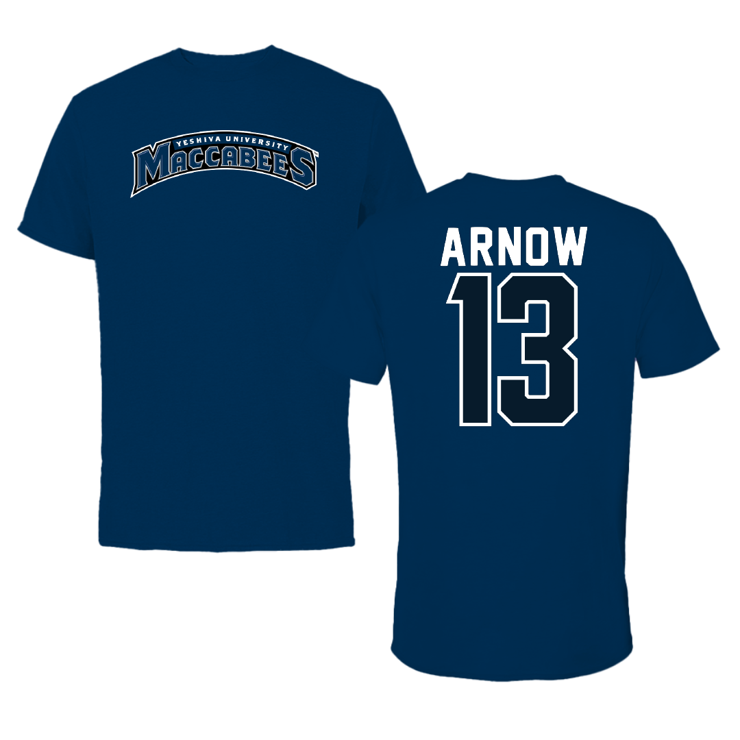 Yeshiva University Baseball Navy Tee - #13 Jake Arnow
