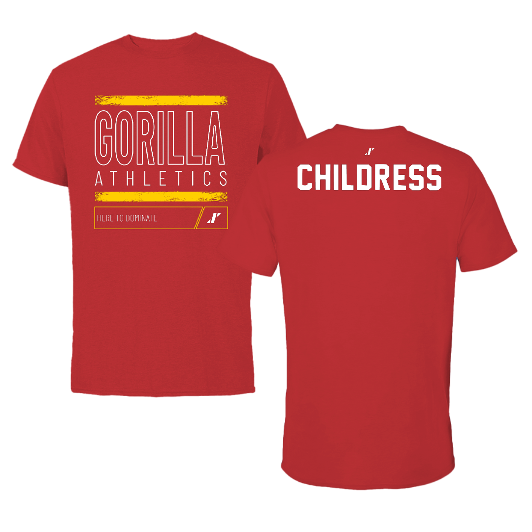 Pittsburg State University TF and XC Red Dominate Tee - Auna Childress