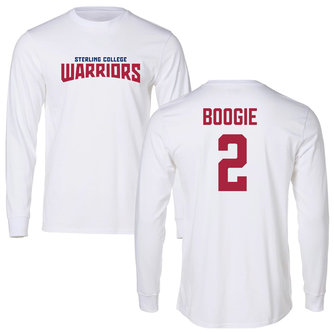 Sterling College Football White Classic Long Sleeve - #2 Charles Boogie