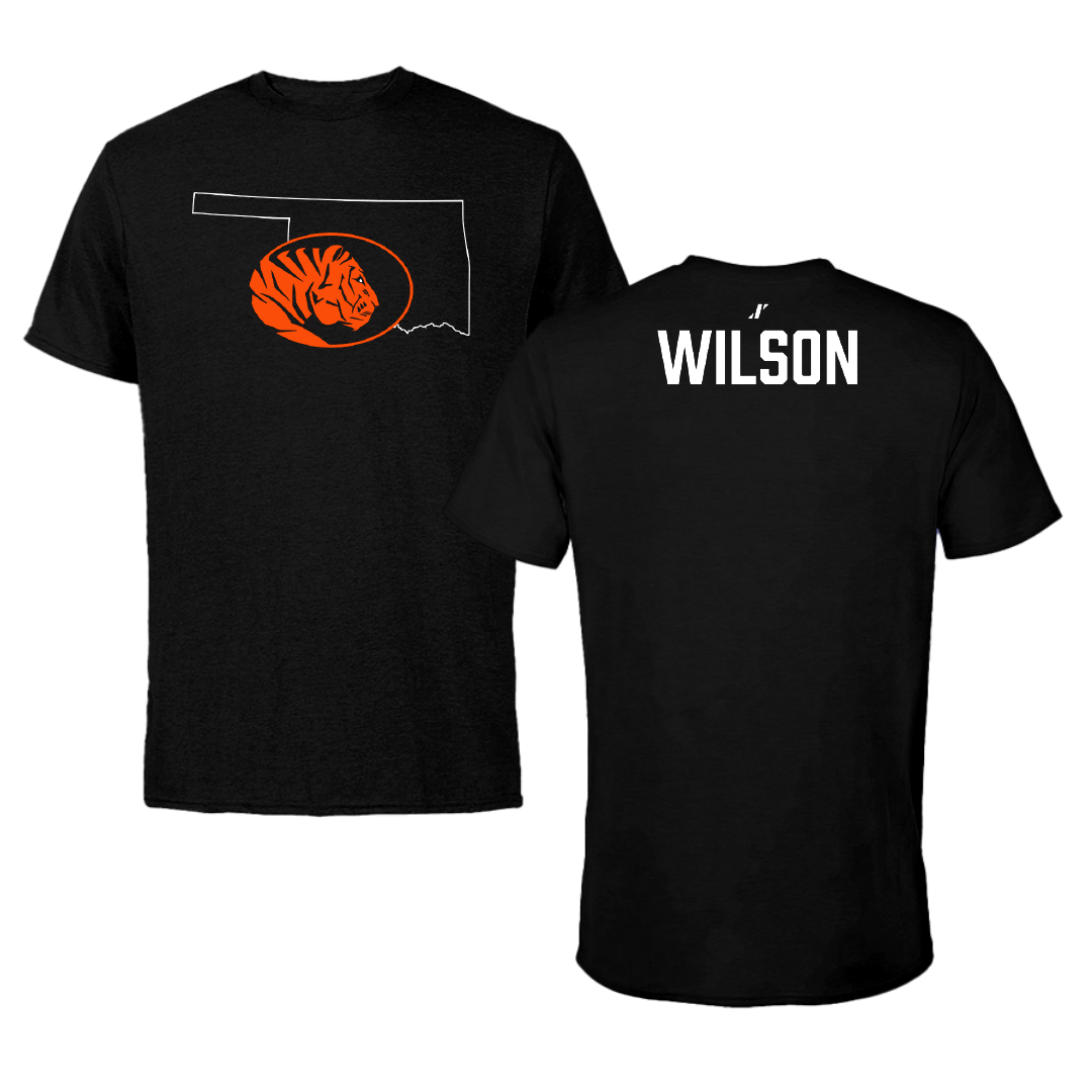 East Central University Baseball Black State Tee - Zane Wilson