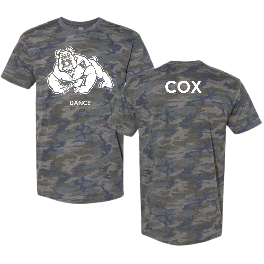 Fresno State University Dance Vintage Camo Tee - Brooke Cox