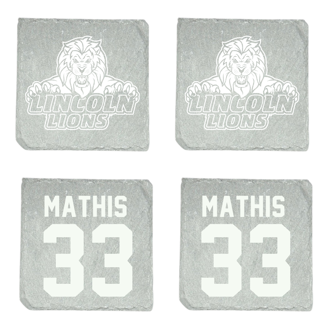 Lincoln University (Pennsylvania) Football Stone Coaster (4 Pack)  - #33 Nehemiah Mathis