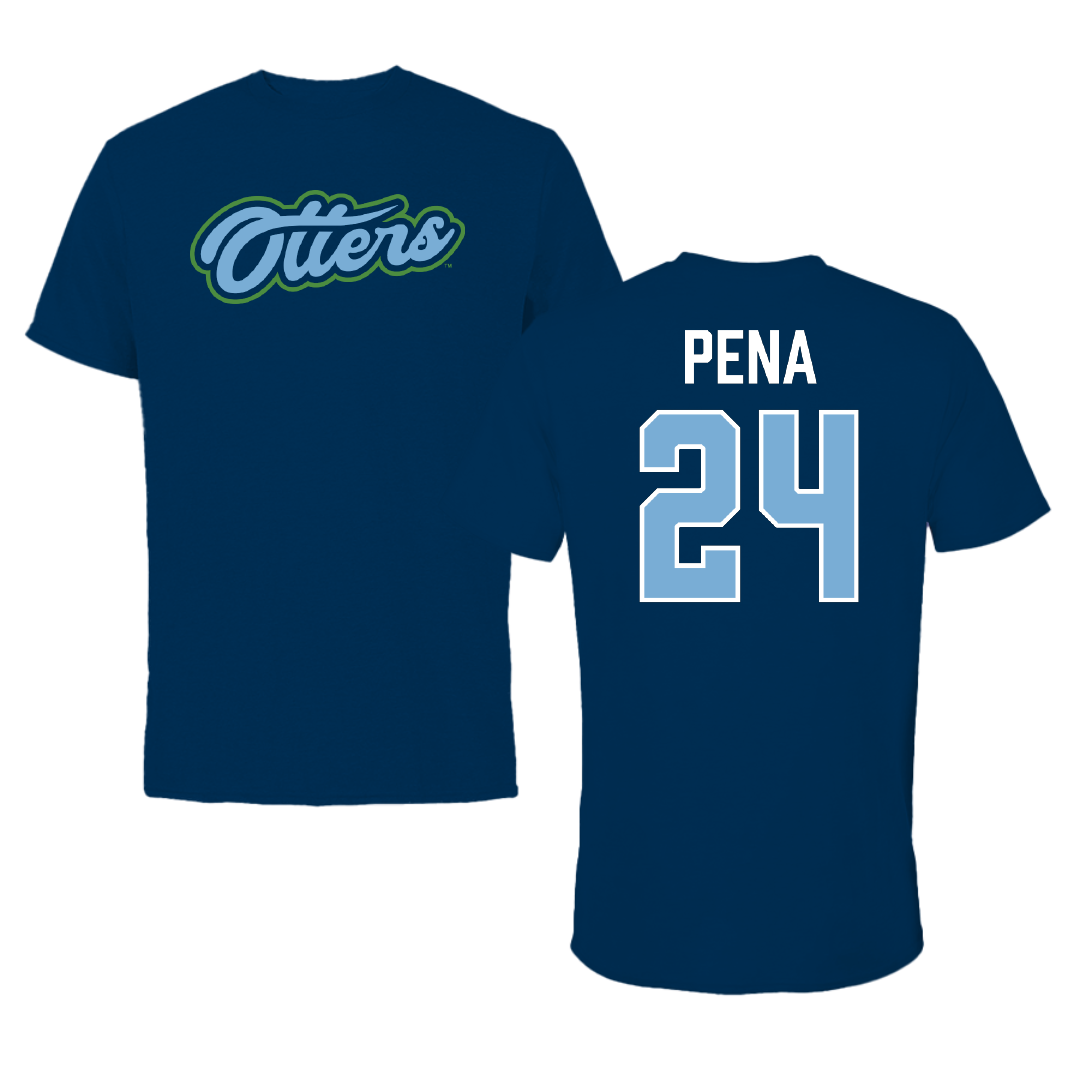 Cal State Monterey Bay Basketball Navy Tee - #24 Janelle Pena