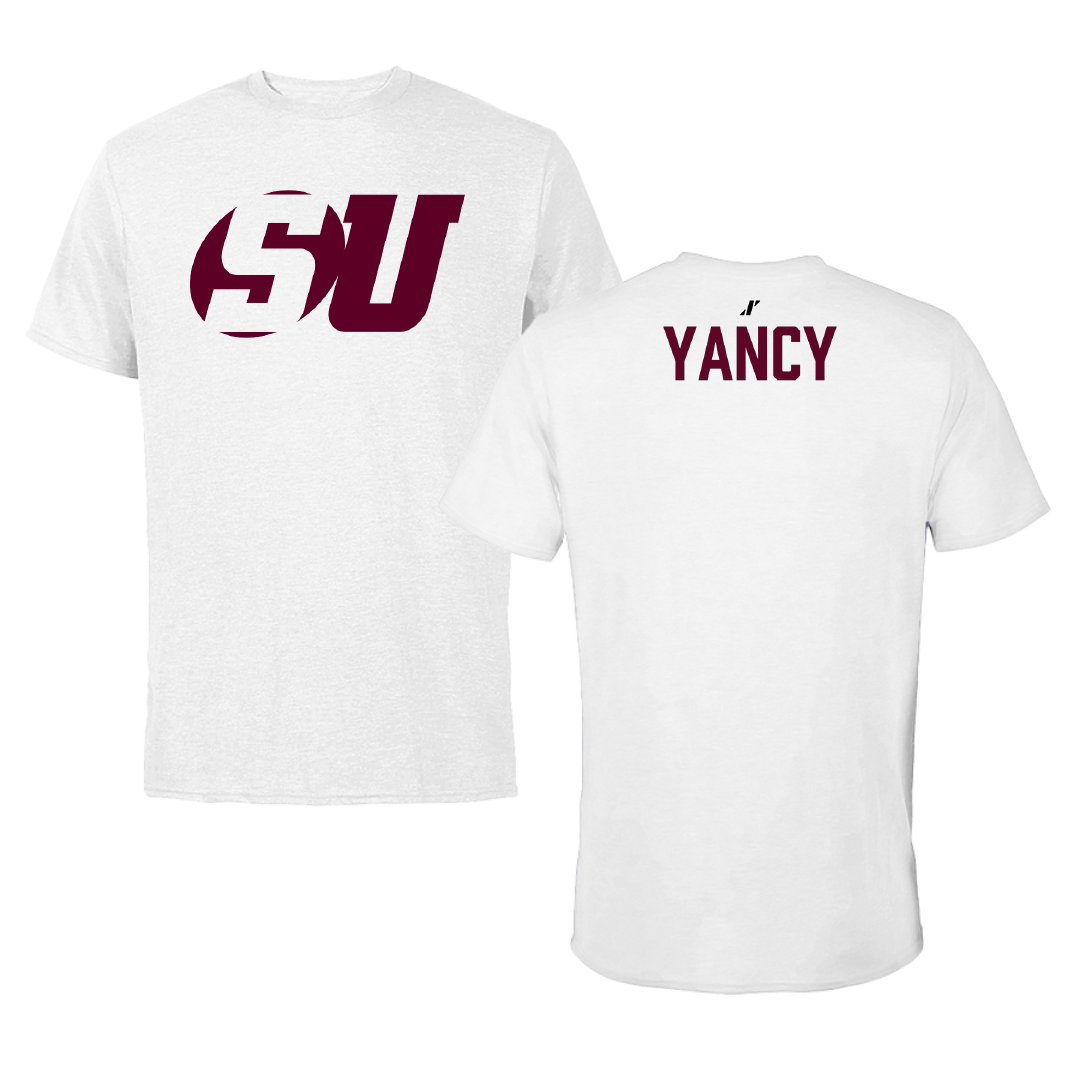 Schreiner University Golf (W) White Performance Tee - Hailey Yancy