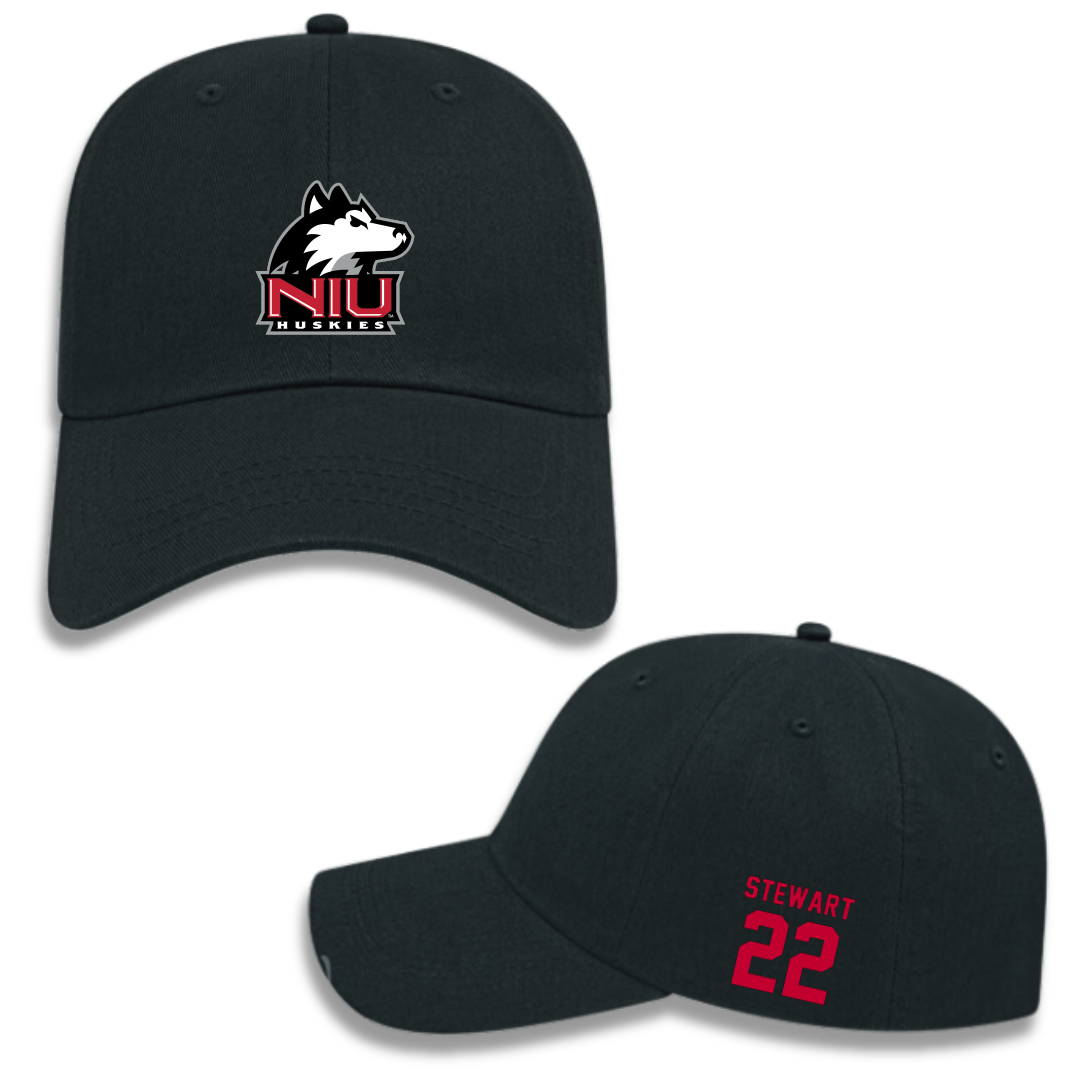 Northern Illinois University Softball Black Hat - #22 Danielle Stewart