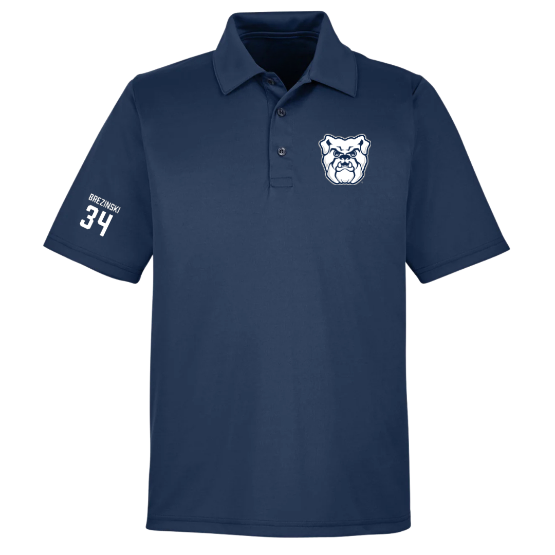 Butler University Baseball Navy Polo - #34 Caiden Brezinski