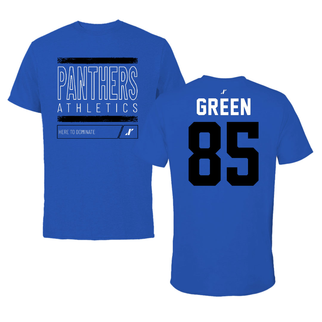Georgia State University Football Blue Dominate Tee - #85 Ahmon Green