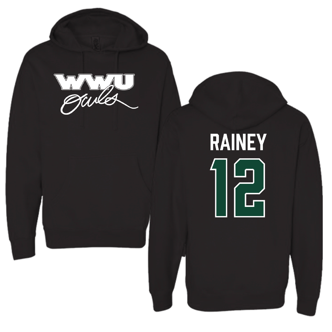 William Woods University Baseball Black Hoodie - #12 Evan Rainey