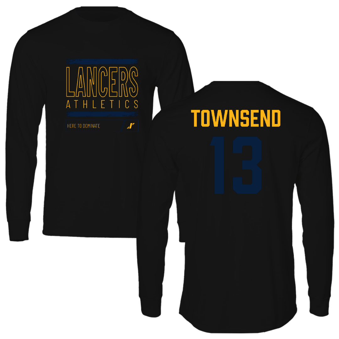 Mount Marty University Softball Black Dominate Performance Long Sleeve - #13 Brooklyn Townsend