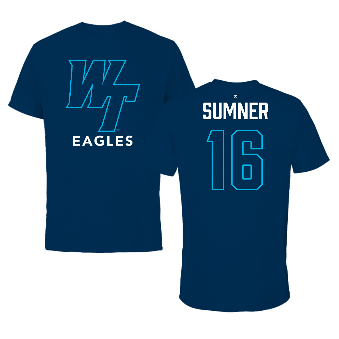 Wake Tech Community College Baseball Navy Tee - #16 Ayden Sumner
