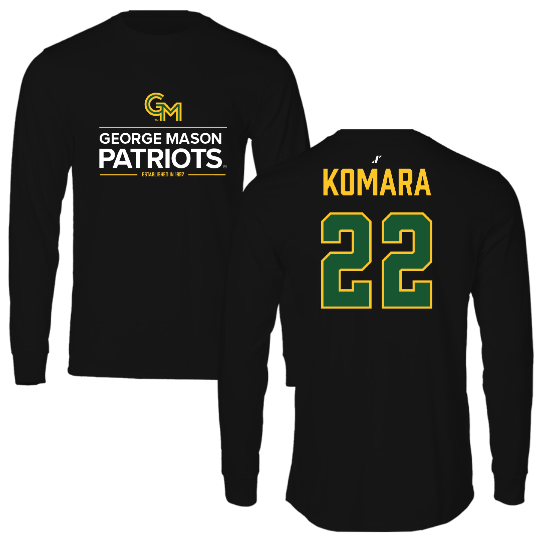 George Mason University Basketball Black General Performance Long Sleeve - #22 Hawa Komara