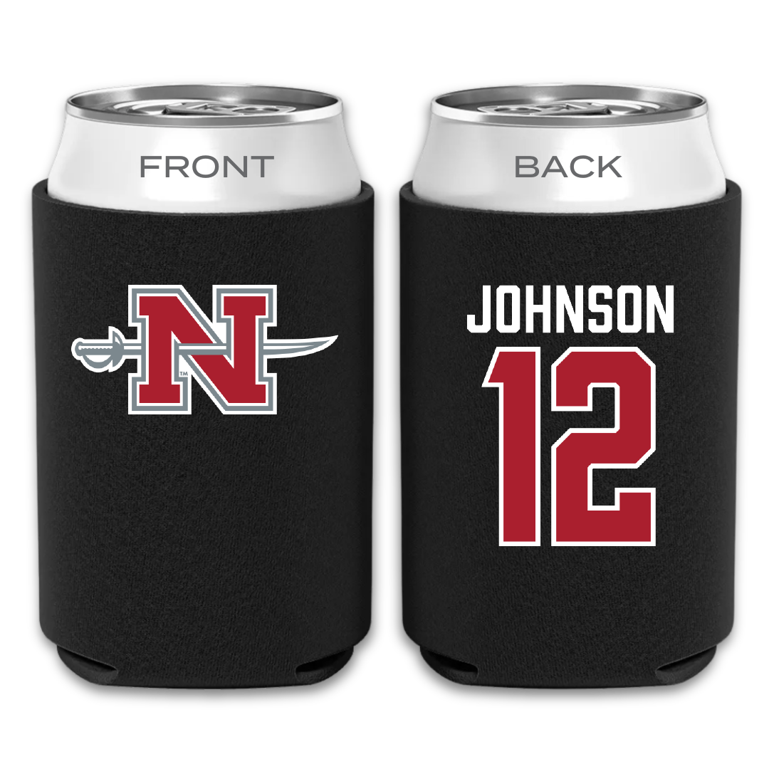 Nicholls State University Baseball Black Can Cooler - #12 Tyler Johnson