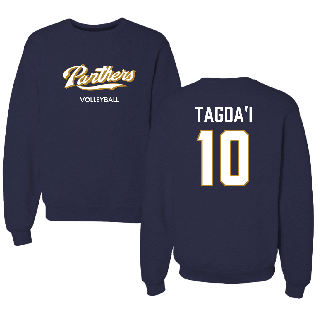 Florida International University Volleyball (W) Navy Panthers Crewneck - #10 Gianna Tagoa'i