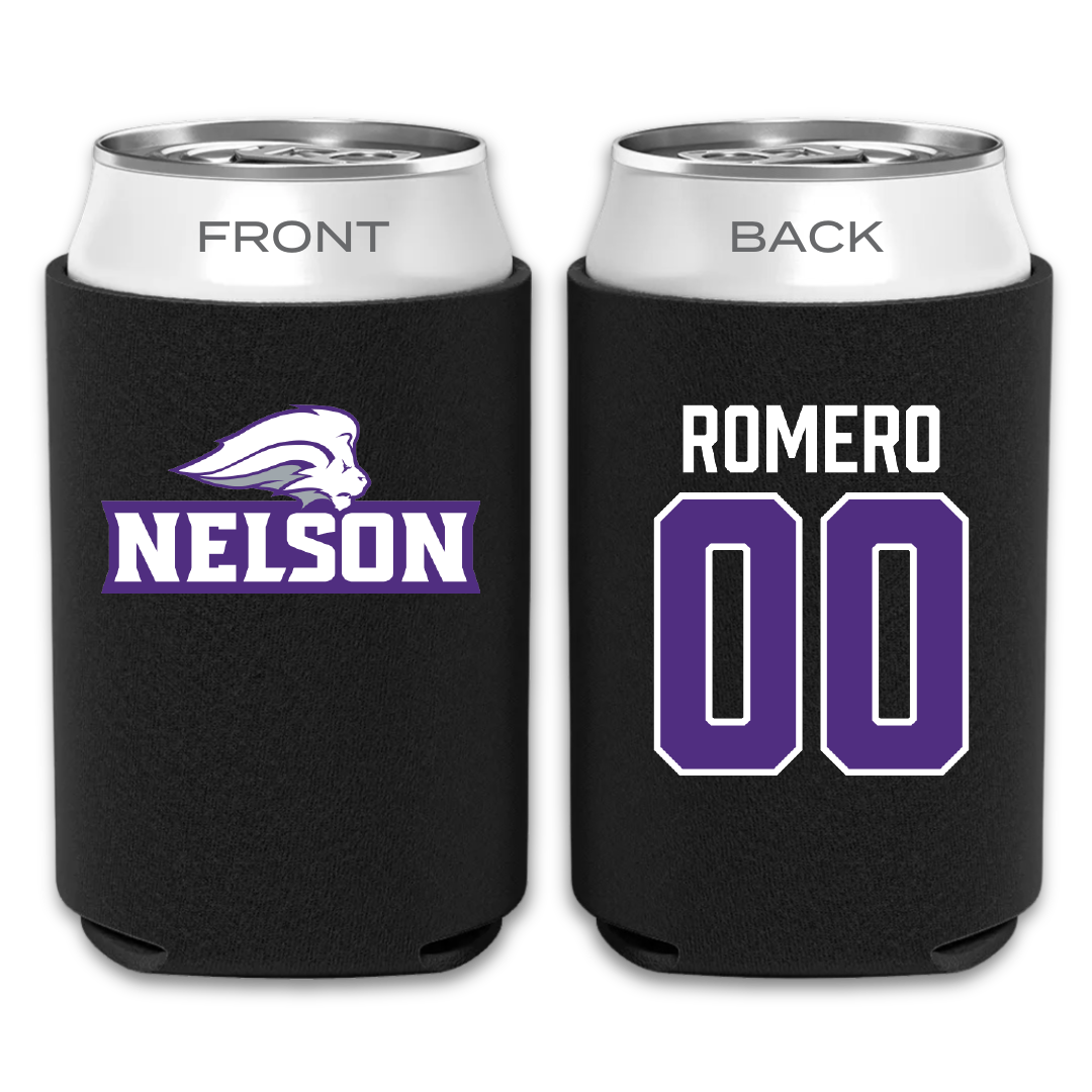 Nelson University Football Black Can Cooler - #00 Andreas Romero