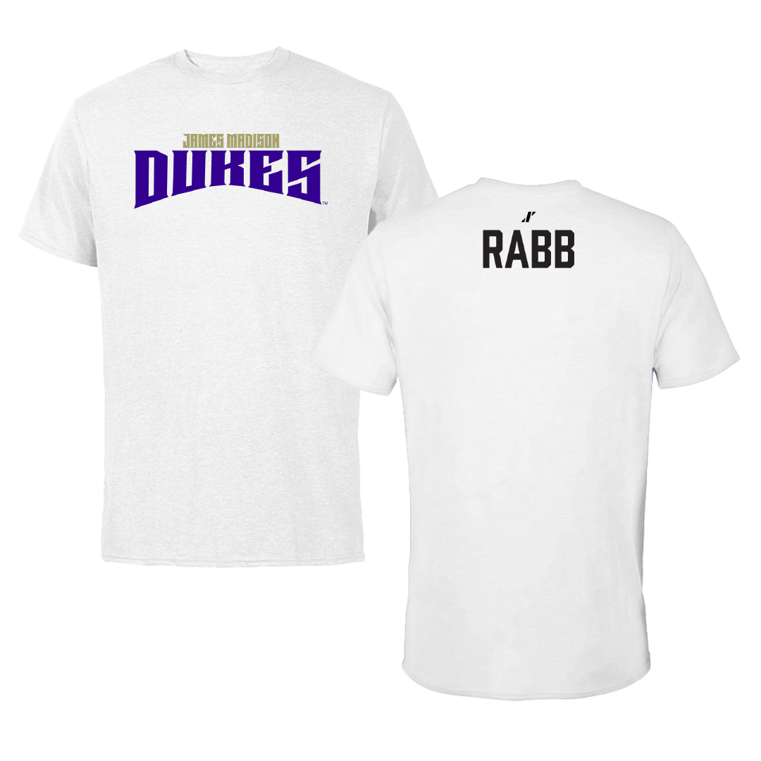 James Madison University Golf White Classic Tee - Hannah Rabb
