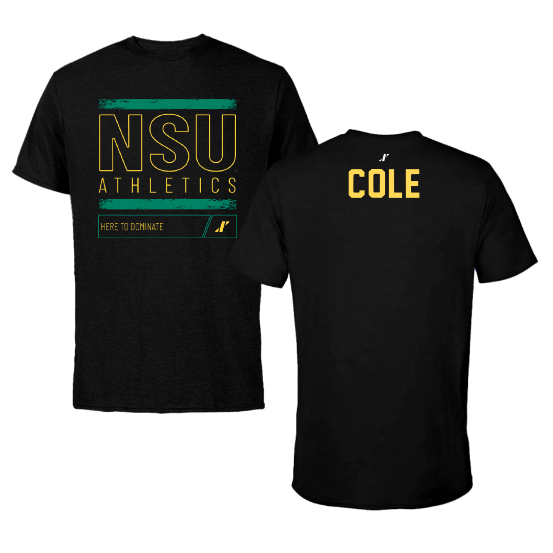 Norfolk State University TF and XC Black Dominate Performance Tee - Kai Cole