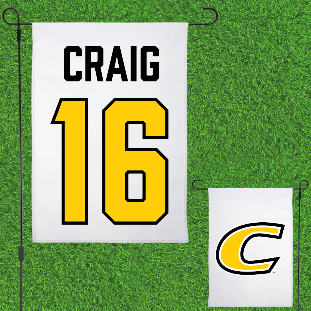Centre College Baseball White Garden Flag - #16 Jamison Craig
