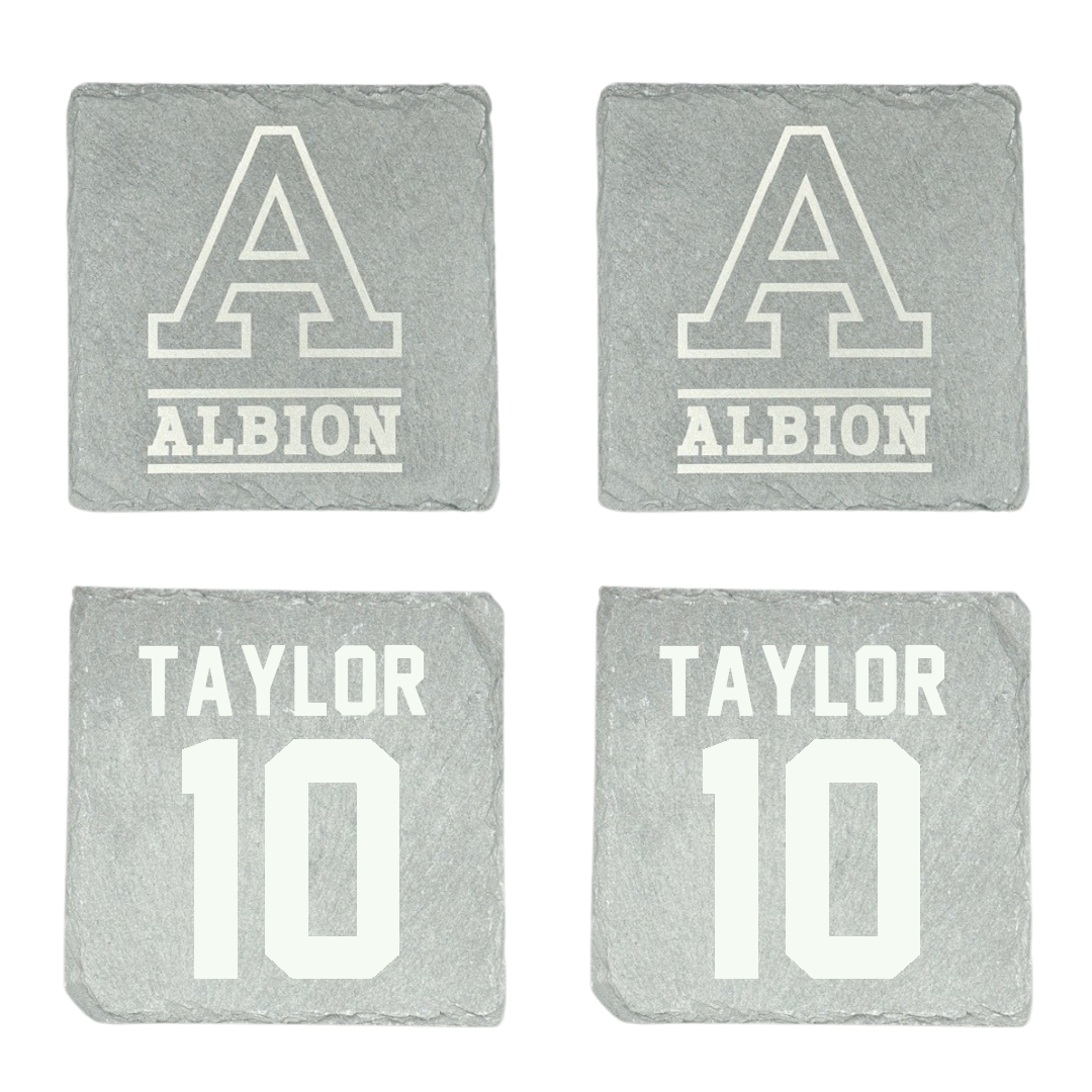 Albion College Soccer (M) Stone Coaster (4 Pack)  - #10 Cadence Taylor