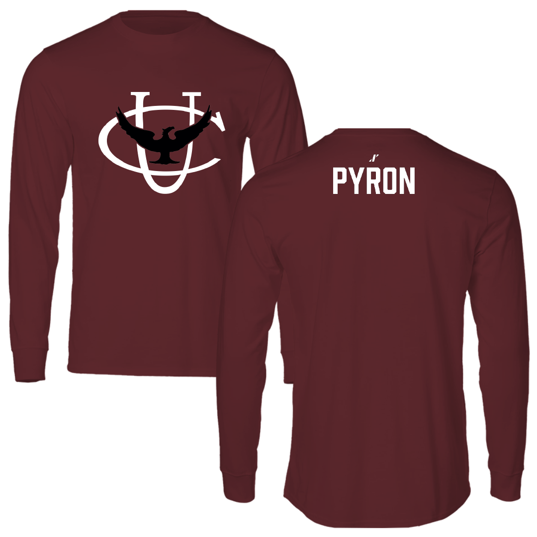 Cumberland University Wrestling (M) Maroon Performance Long Sleeve - Anthony Pyron