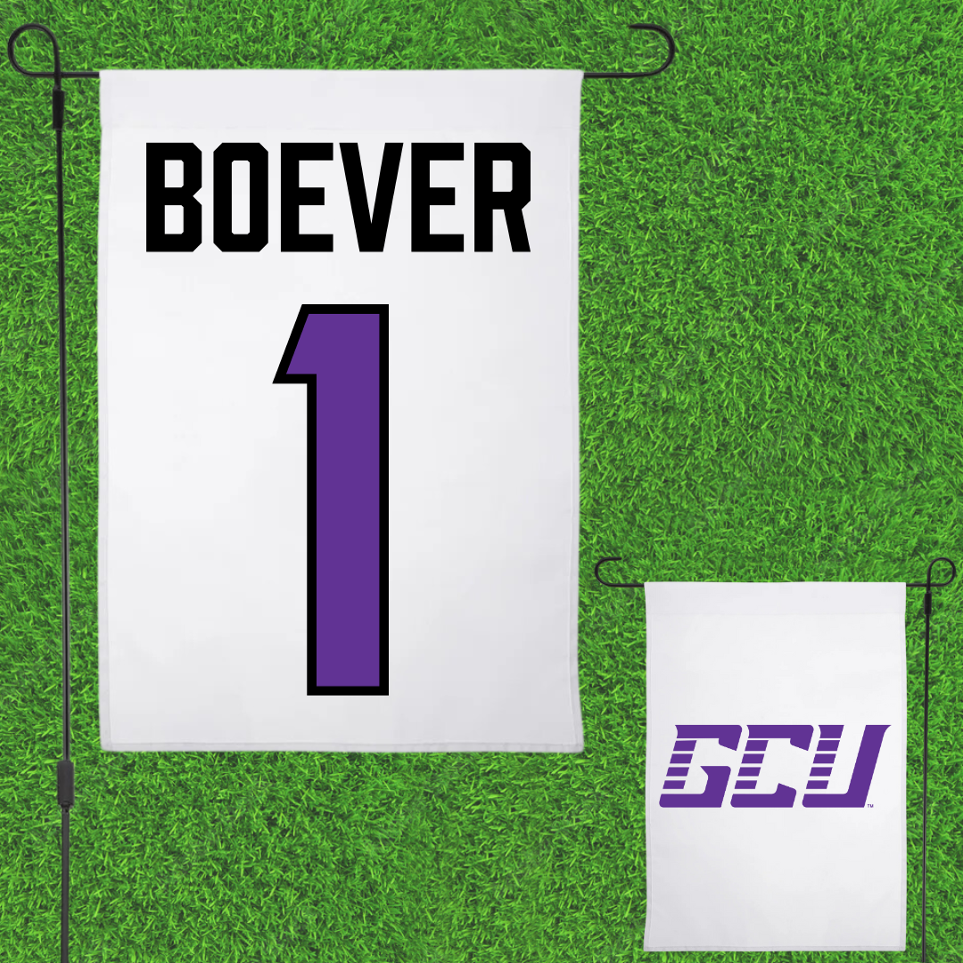 Grand Canyon University Baseball White Garden Flag - #1 Cael Boever