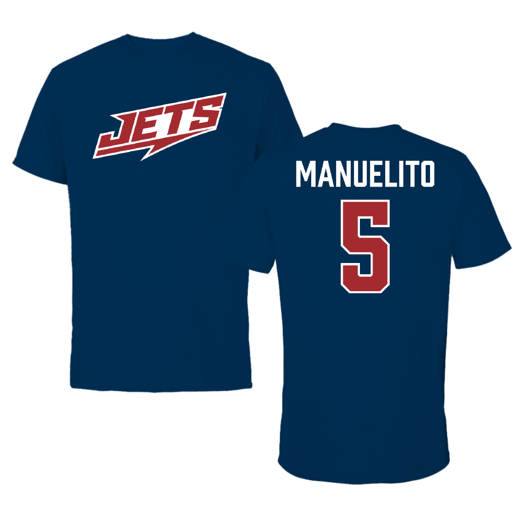 Newman University Basketball (W) Navy Performance Tee - #5 Siara Manuelito